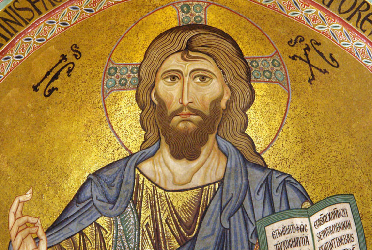 cristo pantrocratore duomo cefalu
