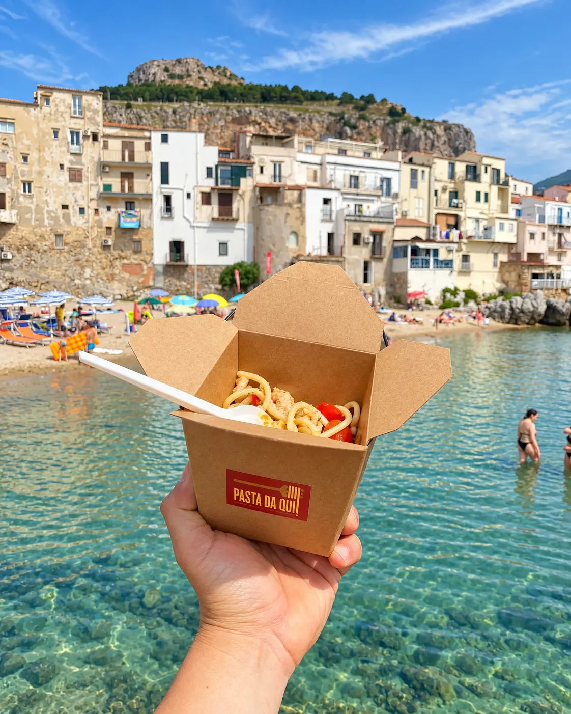 Pasta da qui sul mare di Cefal&ugrave;